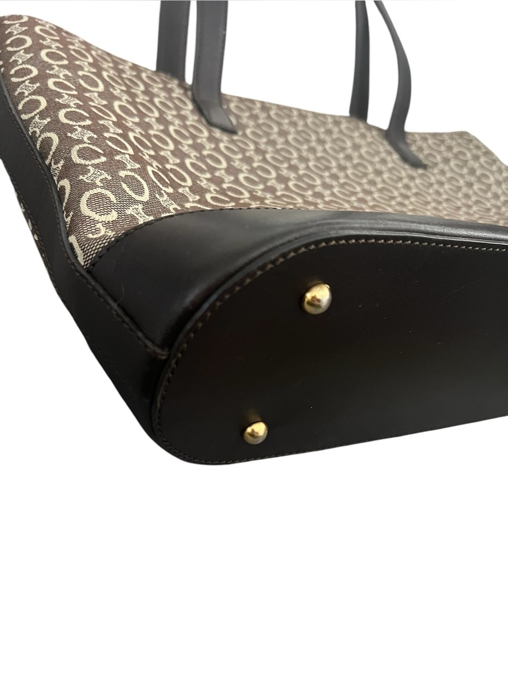 CELINE Macadam Tote with Leather Trim - Picture 4 of 13